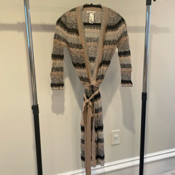 Split Open Front Cardigan. Laundry by Design. XS - Picture 1 of 8